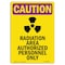 Signmission OSHA RADIATION Sign, Radiation Area Authorized, 10in X 7in Rigid Plastic, 10" H, 7" W, Portrait OS-CR-P-710-V-10250 - alternate 1